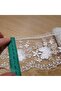French Guipure Lace Embroidery on Tulle, 1 Meter White Towel Tablecloth, Coffee Table Cover for Edge Sewing. - 4