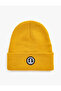Label Detailed Knitted Beret