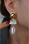 Natural Looking Pearl Dangle Earrings Modern Style Pearl Earrings - 6