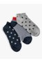 Set of 3 Patterned Booties Socks