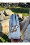 حقيبة كتف نسائية بسيطة وأنيقة مع حجرة بيضاء وحزام قابل للتعديل - 6