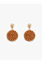 Geometric Straw Earrings - Dangle