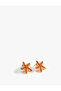 Earrings Starfish Shaped Beaded - 3
