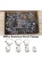 80pcs Hose Clips Pipe Clamps 8mm-51mm Stainless Steel Hoop Clamp Hose Clamp Stainless Steel Set a...