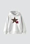 Y2K Leopard Starz Printed Oversize Unisex White Hoodie