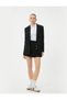 Pleated Mini Skirt Regular Waist with Buttons