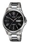 Silver Color Men's Wristwatch with Black Cord