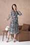V-Neck Midi Length Tulle Dress - 8