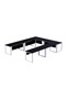 Vorm 136-12 U-Shaped Conference Meeting Table for Office - 12 Seater, Black - 2