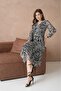 V-Neck Midi Length Tulle Dress - 7