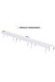 Bentuk 139-60 14 Seater Conference Meeting Table Modern Office Furniture - White - 6