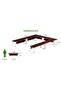 Vorm 136-16 U-Shaped Conference Meeting Table for Office - 12 Seater, Apple Cherry - 4