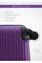 Travel Luggage 3 Pcs Lightweight Trolley Set -ABS-PURPLE - 4