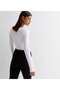Women's 2-Piece Flounce Collar Long Sleeve Snap Fastener Bodysuit - 6