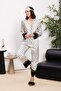 Satin Piping Women's Pajama Set - 1300 Black - 2