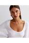 Women's 2-Piece Flounce Collar Long Sleeve Snap Fastener Bodysuit - 7