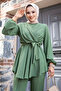 Hijab Suit with V-Cross Trousers - 6