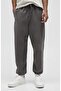 Men's Anthracite Full Oversize Elastic Cuff Sweatpants - 2