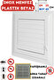 Ventilation Grille Bathroom Wc Toilet Grille Plastic Louver White 25X45 Cm.