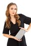 Women's Gray Faux Leather Card Holder and Wallet - 2