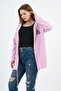 Hooded Shoulder Detailed Long Cardigan (B22-30305) - 5