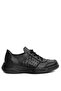 D24YA-3580 Women's Leather Casual Shoes Black