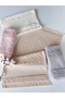 50X90 Sarra Milano Etamine Fringed 6-Piece Towel - White
