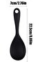 1 Piece, 22 cm Ultra Hard Tip Silicone Pilaf Food Spoon High Heat Resistant Fireproof Non-Stick - 3