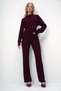 Burgundy Finger Detailed Knitwear Top and Bottom Set Alc-X12696 - 3