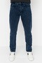 Lacivert %100 Pamuk Essential Fit Jeans Kot Pantolon TMNAW23JE00104 - 5