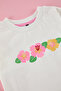 Knitted Ecru Floral Print T-Shirt - Tkdss25Ts00046 - 3