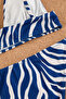 Zebra Desenli Üçgen Kaplı Bikini Üstü TBESS21BU0343 - 9