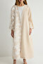 Stone Lace Detailed Woven Cap & Robe Tctss25Kf00001 - 3
