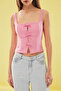 Pembe Dokuma Bluz TWOSS25BZ00164 - 4