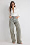 Blue Pearl Detailed Rhinestone Regular Waist Barrel Jeans Twoss25Je00028 - 2