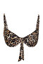 Leopar Desenli Balconette Kaplı Bikini Üstü TBESS24BU00121 - 6
