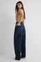 Koyu Mavi Normal Bel Loose Baggy Jeans TWOSS25JE00063 - 2