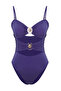 Mavi Cut Out/Pencere Detaylı Straplez Kaplı Regular Mayo TBESS25MA00045 - 5