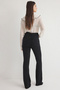 Siyah Yüksek Bel Orta Esnek Flare İspanyol Paça Jeans TWOSS25JE00109 - 5