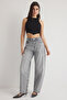 Gri Normal Bel Loose Baggy Jeans TWOSS25JE00063