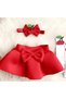 Set of Girls Cherry Skirt Bandana and Socks - 3