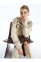 Crew Neck Patterned Women's Knitwear Sweater - 4