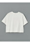 Crew Neck Girl's Crop T-Shirt - 2