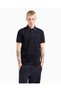 Men's Polo Neck Logo Covered Short Sleeve Navy Blue Polo Neck T-Shirt Em 001283   Af10017-Fb229