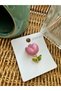 Pembe Mini Lale Broş - 2