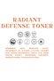 Antioxidant skin tone evening toner with vitamin c & ferulic acid - radiant defense toner - 6