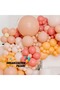 Balloon Set Retro White-Pink Blush-Coral-Peach 100-Piece Balloon Chain Set - 4