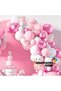 Balloon Set Macaron Pink-Chrome Pink-Pastel White Set of 60 Balloon Chain - 5