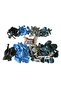 Balloon Set Storm Blue-Pastel Grey-Macaron Blue-Chrome Silver Set of 60 Balloon Chain - 4