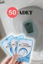 Aveo 50 Pieces Disposable Toilet Seat Cover Hygienic Toilet Seat Bag Transparent Pocket Type Portable
